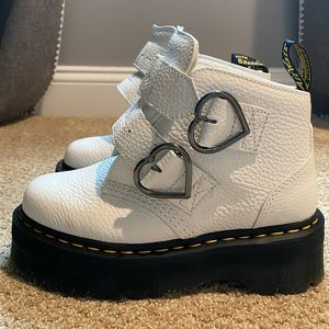 Like New | Doc Marten Devon Heart Buckle Boots | W6M